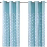 Homescapes ÖSENVORHANG Sterne blickdicht 2er-Set, 137/182 cm