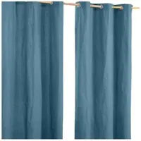 Homescapes ÖSENVORHANG blickdicht 2er-Set, 137/182 cm