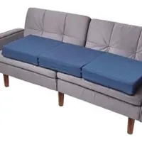 Homescapes SOFA-AUFLAGE dunkelblau 150/50/10 cm – großes Sitzkissen orthopädisch