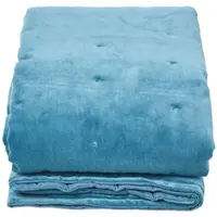 Homescapes SAMT-KUSCHELDECKE 150/200 cm, Baumwolle wattiert