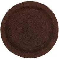 Homescapes BADEMATTE 80 cm rund, 100% Baumwolle, wendbar