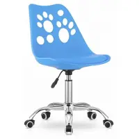 Leobert Valora PRINT Drehstuhl Blau - Bequemer blauer Drehstuhl für Zuhause oder das Büro