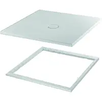 Bette BetteFloor Duschwanne mit Minimum-Wannenträger, 1100x900mm, 8631-430T1