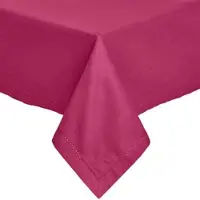 Homescapes TISCHDECKE weinrot 137/137 cm, 100% Baumwolle