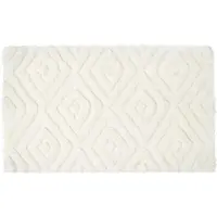 Homescapes BADEMATTE 50/80 cm Rautenmuster, Hochflor