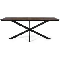 GINER Y COLOMER Colmar Esstisch aus recyceltem Teakholz, 76 cm x 180 cm x 90 cm