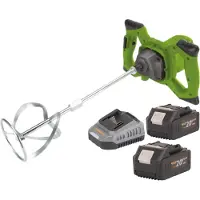 Procraft PMM20 Akku Rührwerk 20 V Brushless + 2x Akku 4,0 Ah + Ladegerät