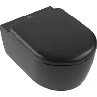 Villeroy & Boch Skyla hangtoilet met TwistFlush pure black