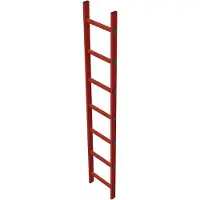 Zarges Schachtleiter 300mm lichte Breite GFK, 15 Sprossen