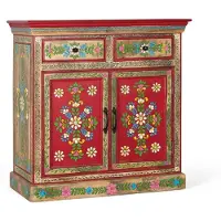 GINER Y COLOMER Helia Sideboard aus Mangoholz, 90 cm x 90 cm x 38 cm