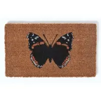 Homescapes FUSSMATTE Schmetterling, Kokos 45/75 cm