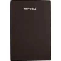 Softee Maxi Yogamatte aus EVA, Schwarz, 60 x 40 x 6 cm, mit rutschfester Oberfläche