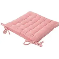 Homescapes STUHLKISSEN Samt rosa 40/40/5 cm