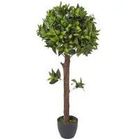 Homescapes KUNSTBAUM Lorbeer formgeschnitten, 91 cm
