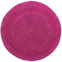 Homescapes BADEMATTE 80 cm rund, 100% Baumwolle, wendbar