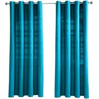 Homescapes ÖSENVORHANG Rajput blickdicht 2er-Set, 137/137 cm