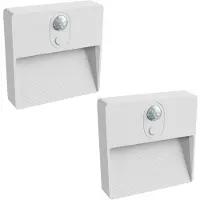 Spectrum 2 x LED Akku Nachtlicht Lumina Pop Weiß RGBW 3000K Bewegungsmelder USB-C