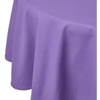 Homescapes TISCHDECKE lila rund 178 cm, 100% Baumwolle