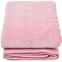 Homescapes SAMT-KUSCHELDECKE 120/150 cm, Baumwolle wattiert