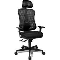 Topstar Drehstuhl Headpoint SY - schwarz mit Armlehnen.