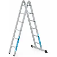 Zarges Mehrzweck-Klappleiter Combimaster X 2-teilig 2x6 Sprossen