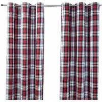 Homescapes ÖSENVORHANG Schottenkaro Macduff blickdicht 2er-Set, 137/182 cm