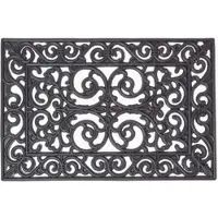 Homescapes FUSSMATTE Ornament, Gummi 40/60 cm