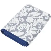 Homescapes DUSCHTUCH Damast dunkelblau 70/130 cm