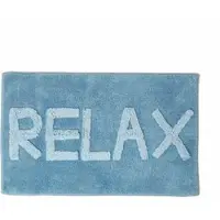 Homescapes BADEMATTE Relax blau 50/80 cm, 100% Baumwolle