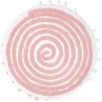 Homescapes BADEMATTE Spiral 60 cm, Baumwolle