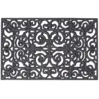 Homescapes FUSSMATTE Ornament, Gummi 45/70 cm