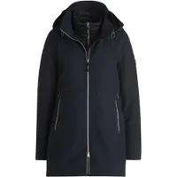 Betty Barclay 4-in-1 Jacke mit abnehmbarer Kapuze, Zweiwege-Reißverschluss, Gesamtlänge 82 cm