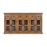GINER Y COLOMER Rilex Sideboard aus Mangoholz, 120 cm x 225 cm x 45 cm