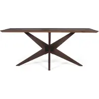 GINER Y COLOMER Velis Esstisch aus Mangoholz, 76 cm x 180 cm x 90 cm