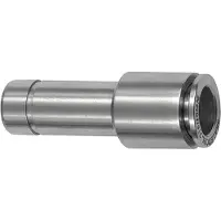 RIEGLER Gerade Steckverbindung, Nippel 8 mm, red., Schlauch-Ø 4, ES1.4404