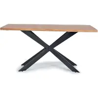 GINER Y COLOMER Nolira Esstisch aus Akazienholz, 78 cm x 180 cm x 90 cm