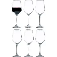Vicrila Weinglaser Grigio - 6x Stuck - fur Rot- und Weiswein - 440 ml