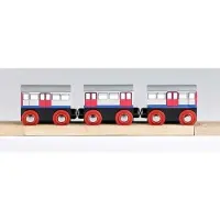 Tidlo Holz U-Bahn Zug - Spielzeugzug für Kinder