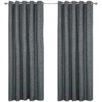 Homescapes VERDUNKELUNGSVORHÄNGE Bouclé-Stil mit Thermo-Funktion, Ösen 117/137 cm