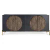 GINER Y COLOMER Sideboard „París“ aus Mangoholz, 77 cm x 173 cm x 45 cm