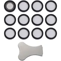 Wella 12 Pack Ultraschall Nebel Hersteller, Keramik Scheiben für Luft Befeuchter Teile, Wandlern Scheiben mit Kappen Werkzeug