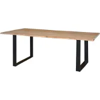 GINER Y COLOMER Garda Esstisch aus Akazienholz, 76 cm x 180 cm x 90 cm