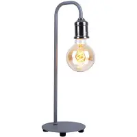 Globo Lighting Tischlampe, nickel matt, grau, Höhe 43,8 cm