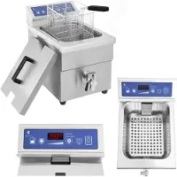 Royal Catering Induktionsfritteuse mit Hahn 230V 10L