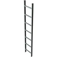 Zarges Schachtleiter 300mm lichte Breite Edelstahl, 15 Sprossen