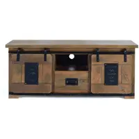 GINER Y COLOMER Jupiter-TV-Möbel aus Mangoholz, 55 cm x 130 cm x 50 cm