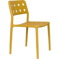 GM Gartenstuhl Ocker Kunststoff - 53x46x80cm - Serra - 4er Set