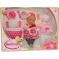 Dimian Puppe mit weichem Krper, Babylaute und Zubehr - Amore - 40 cm