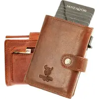 Matador TOKIO Leder Slim Wallet Kreditkartenetui RFID Braun