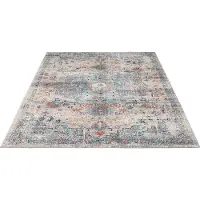 Floornovo In- & Outdoor Teppich gemustert - 150 x 80 cm - Flachgewebe für Garten Balkon Terrasse und Innenbereich - Robust & Pflegeleicht - vielseitig einsetzbar im Innen- und Außenbereich